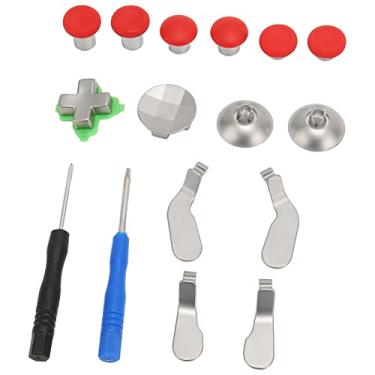 Imagem de Vomeko Metal Thumbstick para X Box One Elite Series 2 Swap Joystick Boost Gaming Master Controller Parts e Metal Thumbstick Kit, Controller Mod vem com ferramentas(vermelho)