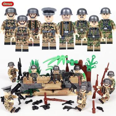 Imagem de Novo Exército Militar da 2ª Guerra Mundial Pequeno Bloco de Construção Mini Exército dos EUA Vendido