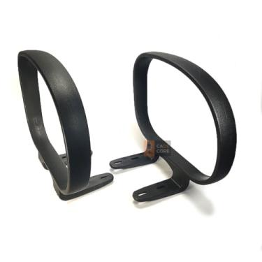 Imagem de Par Braço Cadeira Escritório Fixo Corsa Slim Executiva Diretor Presidente Manutenção Troca