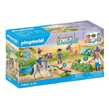 Imagem de Playmobil Horses Of Waterfall Torneio Treinamento de Poneis – 46 peças