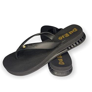 Imagem de Chinelo Feminino Com Salto DuRio Air Para Esporão Fascite Plantar Ortopédico Vegano (Preto, G, br_footwear_size_system, adult, numeric, numeric_36)