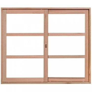 Imagem de Janela com Caixilhos de Correr sem Venezianas 120x100cm Rondosul Natural