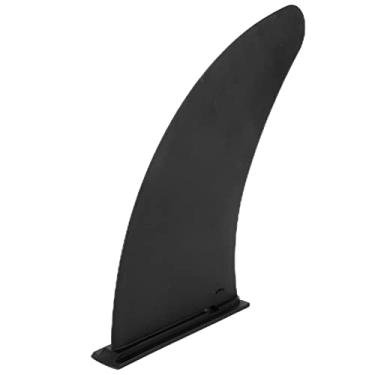 Imagem de 11in Surf SUP Fin PVC Tomada Fixa Tipo Preto Centro Estabilizador Acessório Paddle para Longboard Prancha