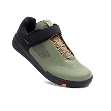 Imagem de Crank Brothers Tênis de ciclismo masculino moderno, Verde, preto, laranja, US 11.5