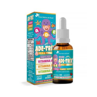 Imagem de ADE-TRIX Kids Vitaminas A, D, E 30ml - Sabor Morango - Flora nativa do brasil-Unissex