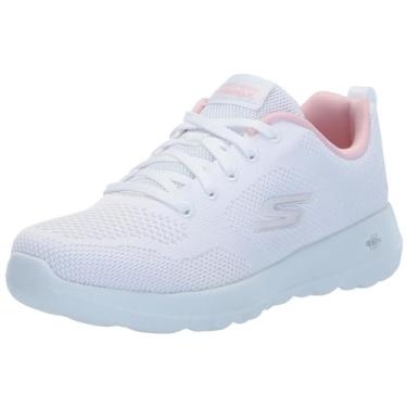 Imagem de Skechers Tênis feminino Go Walk Joy Violet, Branco/Rosa, 36