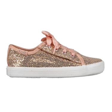 Imagem de Keds Tênis feminino Kickstart Jr. Celebrations (bebê/criança pequena), Ouro rosa brilhante, 6.5 Little Kid