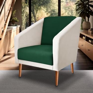 Imagem de Poltrona Sala De Estar Monalisa Decorativo suede (VERDE)