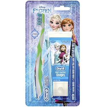 Imagem de Kit Oral-B Stages Pasta de Dente Infantil Frozen 75 ml + Escova de Dente Frozen 1 Unidade