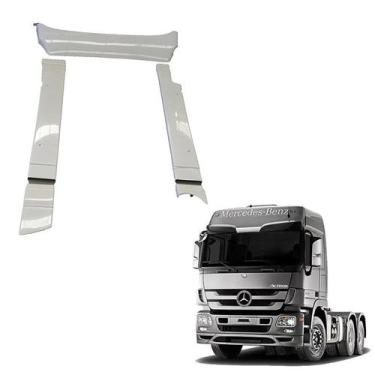 Imagem de Defletor De Ar Mb Actros Megaspace Fixo Com Recorte Filtro - Rodoplast