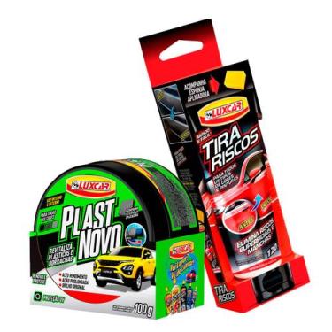 Imagem de Kit Revitalizador Tira Riscos 120g + Renovador de Plásticos e Borracha