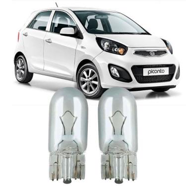 Imagem de Par Lâmpadas Pingo Original Esmagada T10 12v 5w 2825 Kia Picanto Farol