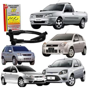 Imagem de Jg Cabo Vela Ford Ka Focus Fiesta Ecosport Zetec Rocam Flex - NGK, For
