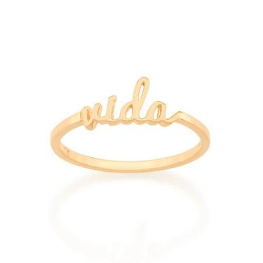 Imagem de Anel banhado ouro 3x 24k 18k e 22k feminino rommanel fino skinny escri