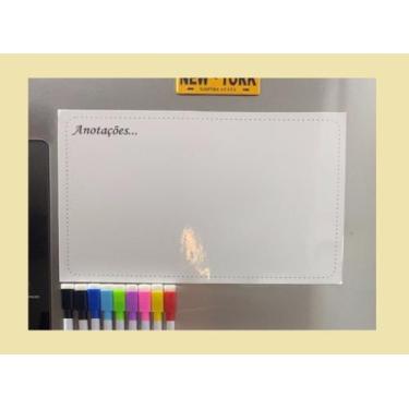 Imagem de Lousa Magnética Imã De Geladeira Grande Porta Recados anotações - nosi