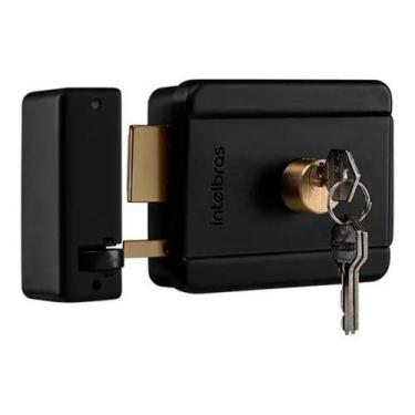 Imagem de Fechadura Elétrica de Portão Cilindro Fixo Para Interfone Videoporteir