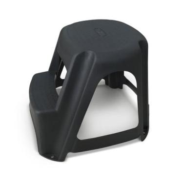 Imagem de Banco Banqueta Escada Step Multiuso Plástico 2 Degraus Preto 25616 Arq