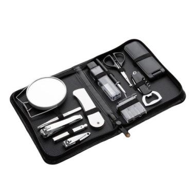 Imagem de Kit De Cuidados Pessoais Masculino Manicure Cortador Unha Pente Escova