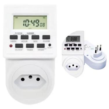 Imagem de Temporizador Digital Bivolt Programavel Timer Tomada 20 Programação