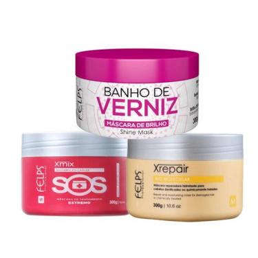 Imagem de Kit Profissional Cronograma Capilar de Reconstrução - Felps - Felps Pr