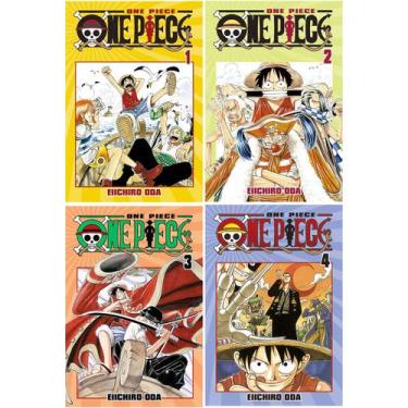 Imagem de Manga One Piece Kit 4 Primeiros Volumes - Panini