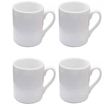 Imagem de Xícaras Café Porcelana 60ml Branco - Jogo 4 unid. - Jca