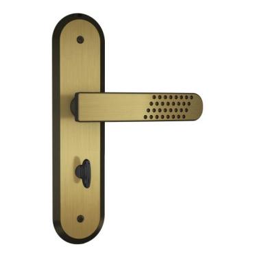 Imagem de Fechadura Stam interna para Banheiro porta madeira 1820/21 espelho Oxi