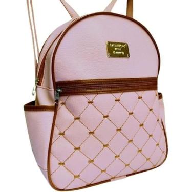 Imagem de Mochila Meninas Rosa Chique Casual Passeio Moderna Youtubers - Fashion