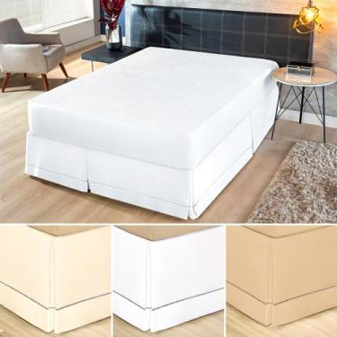 Imagem de Saia box casal padrão c/ ponto palito 180 f. algodao premium - RG Shop