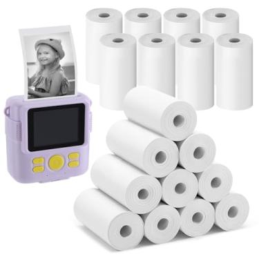 Imagem de Refil de papel para câmera instantânea infantil com 18 rolos – rolos de papel térmico para impressora fotográfica, refil de papel para câmera instantânea para suprimentos infantis