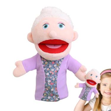 Imagem de Fantoche de mão de pelúcia familiar, fantoche de família pré-escolar, Fantoche de pelúcia para contar histórias, Fantoche de pelúcia macio para contar histórias, fantoche de shows de teatro com boca m