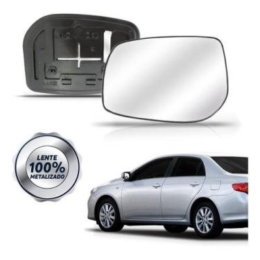 Imagem de Lente Retrovisor Corolla 2008 A 2011 Com Base - BLAWER, Esquerdo