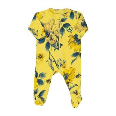 Imagem de Macacao ziper floral - amarelo - COQ, Amarelo, RN