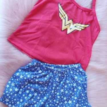 Imagem de Pijama infantil mulher maravilha - Sm criações , 4 