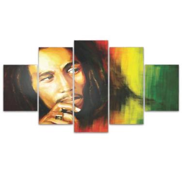 Imagem de Quadro Decorativo Mosaico MDF Bob Marley 115x60cm - EMPIRE GAMER