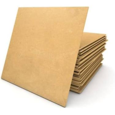 Imagem de Kit 10 Chapa de Mdf Cru 3mm - 30x40 cm - Indesign