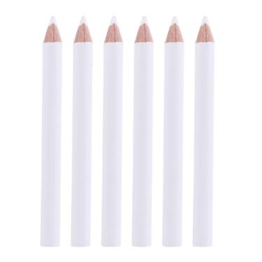 Imagem de 30 Unidades Absorver Lápis Branco Ferramenta De Seleção De Strass De Lápis De Cera Lápis Selecionador De Strass Para Unhas De Cera Unha Branca De Madeira Corta Unhas