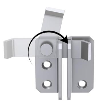 Imagem de Fechadura para porta esquerda, fechaduras, trava de segurança, trava deslizante para armário de celeiro, gaiola para animais de estimação, jardim, madeira, janela, garagem, janela, porta deslizante,