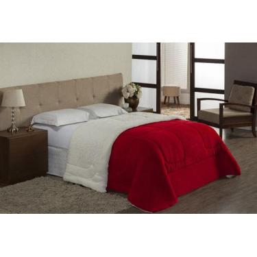 Imagem de Coberdrom Queen Size Dupla Face Sherpa com Mantinha - Davy Enxovais,  