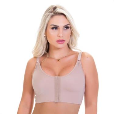 Imagem de Sutiã Mamoplastia de Alça Ajustável Pós Cirúrgico - Sophia Maria, Bege