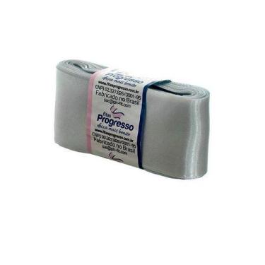 Imagem de Fita de Cetim Progresso 50mm nº12 - 10m Cor 084 Prata - 01 unidade - F