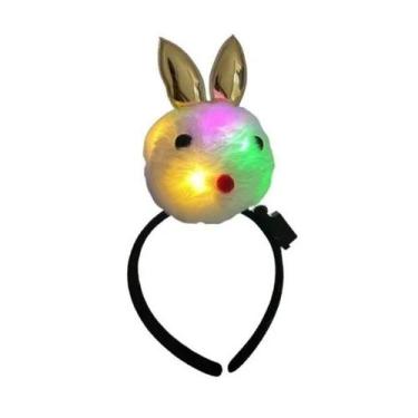 Imagem de 02 Tiaras Arco Coelho Com Led Festas Pascoa - MC PRESENTES