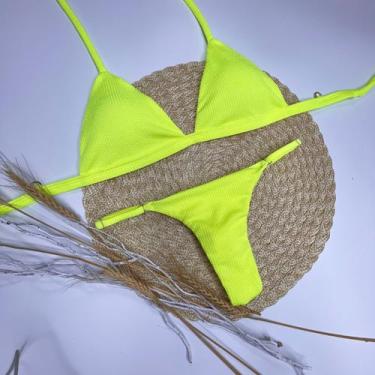 Imagem de Conjunto California  Top Sutiã + Calcinha Reguladora - VELUIE, Amarelo