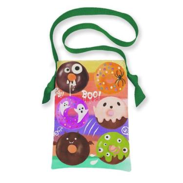 Imagem de Bolsa sacola em tecido coleta de doces halloween - donuts monster - CA