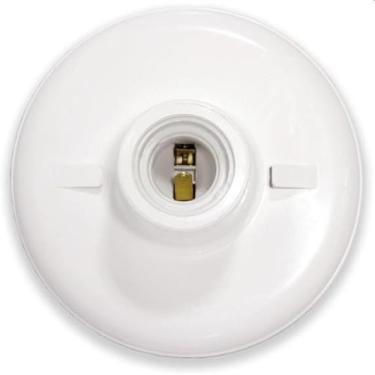 Imagem de Plafon Soquete E27 4A 250V Porcelana Branco Decorlux