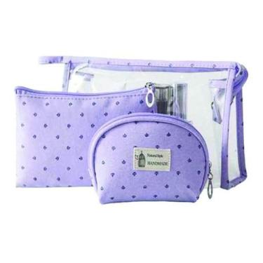 Imagem de Conjunto 3 Necessaires Viagem Organiza Bolsa Xng633 - PLAT1