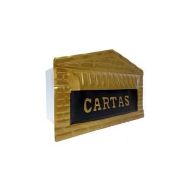 Imagem de Caixa Correio Tijolinho Aço Carbono 12x25x12cm - Brassol