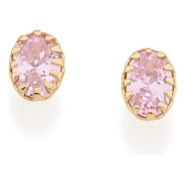 Imagem de Brinco Solitário Formado Por 2 (par) Zircô 525457 - Rommanel, Rosa, un