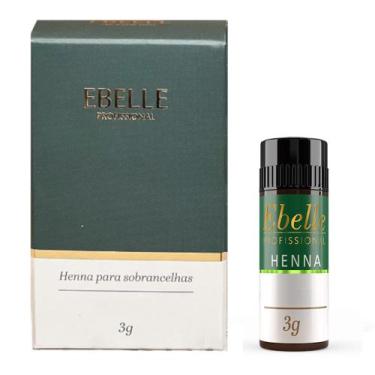 Imagem de Henna Para Sobrancelhas Profissional Ebelle 3g Luva e Espatula Designe