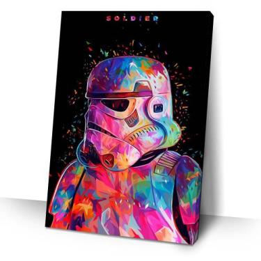 Imagem de Quadro Star Wars Stormtrooper 60x90 Filme Cinema Sala - IQ Art Decor
